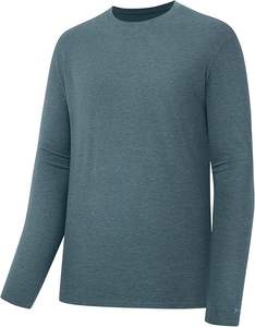 Camiseta de Pesca de Manga Larga para Hombre, Cuello Redondo, Premium, UPF 50+, Protección UV, Casual, de Alto Rendimiento - Product Image 3