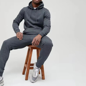 Men's Streetwear 100% Cotton <b>Tracksuits</b> For Men Quick dry Customized Logo Running Outdoor Jogging Set Lightweight - Product Image 4