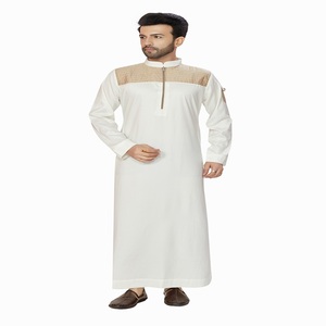 <b>Men's</b> for <b>Thobe</b>/Polyester Casual Anti-Wrinkle Floor Length Long Sleeve for Wedding - Product Image 1