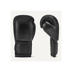 Gants de boxe en cuir noir à lacets, respirants, équipement d'entraînement pour adultes - Product Image 5