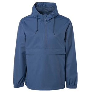 <b>Men's</b> Hooded Color Blocking <b>Windbreaker</b> Jacket Waterproof Zipper Closure Sporty Winter Outdoor Wear Regular Fit Blue <b>Black</b> - Product Image 3