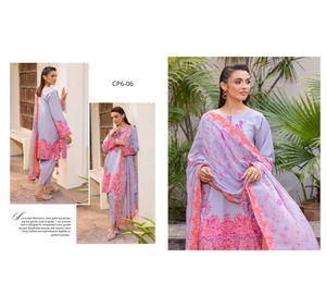 Ssumaira Presenta Charizma Print, Colección de Verano de 3 Piezas, Vestidos de Marca Pakistaní e India al por Mayor - Product Image 3