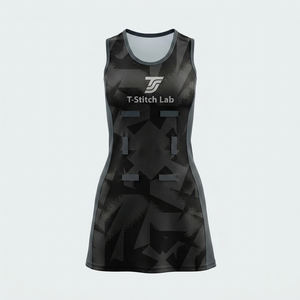 Uniforme de Netball Personalizado con Diseño y Logotipo para Mujer, Servicio OEM, Vestido de Netball sin Mangas de Alta Calidad, Colores Sólidos, Ligero - Product Image 6