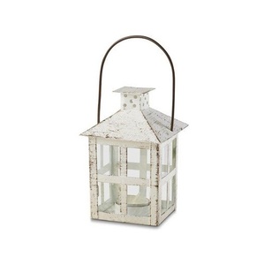 Farol de Madera Hecho a Mano con Puerta de Vidrio y Asa de Cuerda, Centro de Mesa para Jardín o Casa de Campo - Product Image 2