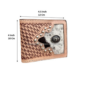 กระเป๋าสตางค์หนังวัวแท้สำหรับผู้ชายดีไซน์เนอร์รุ่นใหม่กระเป๋าสตางค์หนังวัวแท้ของขวัญที่ใส่เงินสดสีน้ำตาลแฟชั่นสำหรับผู้ชาย - Product Image 2