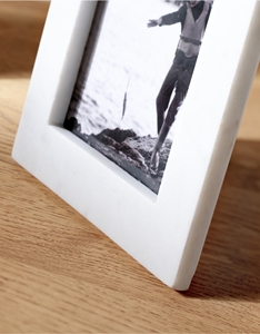 <b>White</b> Marble Handmade Photo <b>Frame</b> Elegant Luxury Natural Stone for Home & Office Decor Wall Mount Gift Use - Product Image 3