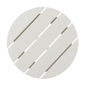 Single Layer <b>White</b> <b>Round</b> HDPE Side <b>Table</b> 46*46*46cm for Outdoor Use - Product Image 3