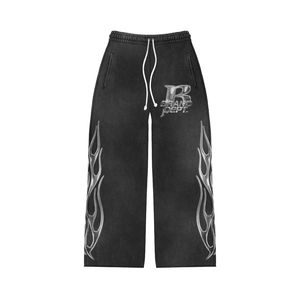 Chándal negro con cremallera y pantalón acampanado para hombre |   Conjunto de Entrenamiento Serigrafiado |   Venta al por Mayor de Moda OEM - Product Image 6