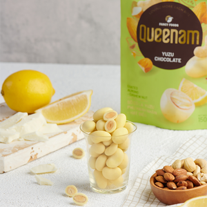 Vente directe du fabricant, service OEM/ODM, chocolat drageé HALAL 150G, chocolat au yuzu, amandes et noix de cajou enrobées de chocolat, bonbons - Product Image 4