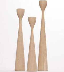 Décoration de Noël, porte-bougie en bois de manguier avec forme personnalisée, porte-bougie décoratif pour table, poli - Product Image 2