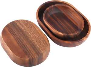 Bol en bois artisanal de qualité supérieure, respectueux de l'environnement, design minimaliste, bois non traité, pour servir les aliments, vaisselle de cuisine, vaisselle de table - Product Image 6