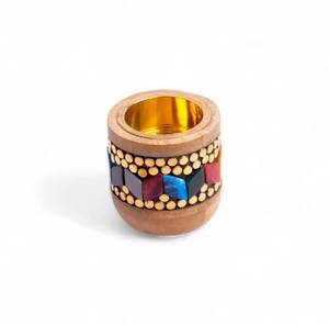Wooden Bakhoor Incense <b>Burner</b> Handmade Aromatic Incense Holder Decorative Home Fragrance Bowl - Product Image 2