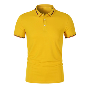 เสื้อโปโลผู้ชายลำลอง ขายดี ดีไซน์ใหม่ รับทำโลโก้ สีพื้น ผ้าฝ้ายระบายอากาศ เสื้อโปโลไซส์ใหญ่ - Product Image 1