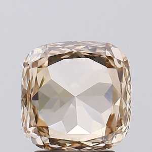 Nouveauté : Diamant champagne de 1,70 ct, 7,5 mm, taille coussin, diamant créé en laboratoire, diamant de couleur fantaisie pour bague de fiançailles - Product Image 4