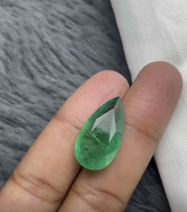Esmeralda Natural de Zambia de Alta Calidad, Corte Pera, Verde, Gema Suelta para Anillo, Colgante, Joyería - Product Image 4