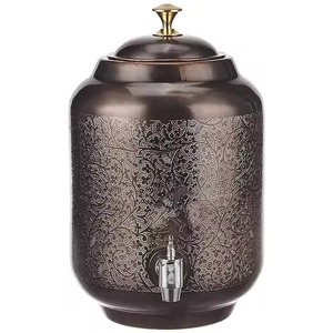 Modern <b>Copper</b> Water Dispenser Water Holding Container with Tap Ideal for Kitchen Dining <b>Table</b> and Catering Service Use - Product Image 3