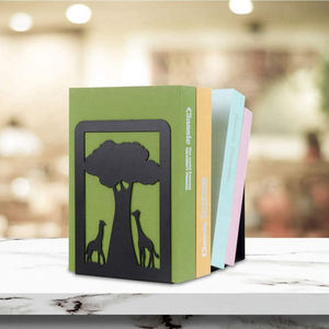 Porte-livres en métal découpé au laser, support de livres personnalisé pour la décoration de la maison, le bureau, la bibliothèque, le bureau - Product Image 3