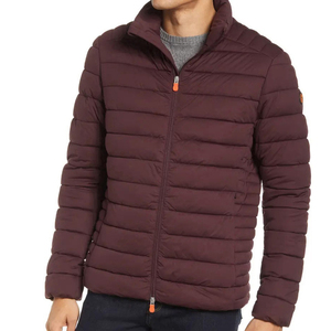 Chaqueta Acolchada Personalizada a Precio de Fábrica para Hombre, Chaqueta Acolchada Impermeable de Invierno de Color Sólido para Hombre - Product Image 1
