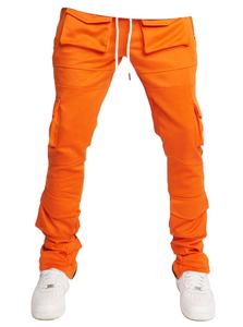 Pantalon de moto en toile taille moyenne en cuir artificiel décontracté coupe ajustée et respirant pour hommes avec logo personnalisé - Product Image 2