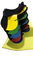 Selle d'endurance synthétique pour cheval BLUHORSE BH-852, noire, en plastique incassable, avec arceau antirouille nickelé – Prix de gros