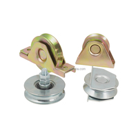 Roues à rainures universelles en U, V, Y, à roulement simple/double, en acier, pour portes coulissantes et portails extérieurs, design moderne pour hôtels