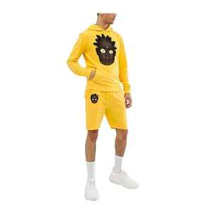 Ensemble deux pièces décontracté pour homme : sweat à capuche et short en molleton French Terry, idéal pour le jogging - Product Image 2