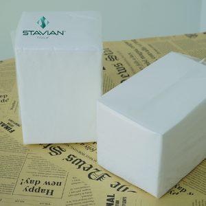 Servilletas de Papel Marrón de 230x230 mm, Estilo Caja CCB, 595 Hojas/Paquete, 1/6 Pulpa Reciclada, Ecológicas, 15 GSM, Plegables, para Uso Doméstico - Product Image 5