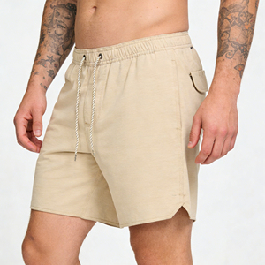 Shorts de playa tipo cargo, shorts deportivos para hombre con bolsillo, elásticos en 4 direcciones, de secado rápido, transpirables, para entrenamiento, impermeables. - Product Image 1