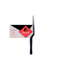 Pince de précision Ruya en acier inoxydable chirurgical, robuste, à pointe décalée, pour cuisine, chefs, hôtels, assiettage culinaire, 16 cm, CE