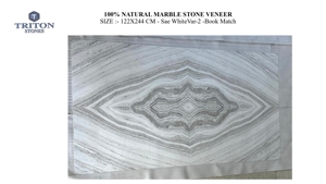 หินอ่อนสีขาวธรรมชาติคุณภาพสูงจากทะเล ดีไซน์ธรรมชาติ เหมาะสำหรับบ้านพักอาศัย สำนักงาน ห้องนอน ห้องน้ำ - Product Image 2