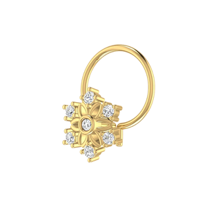 Piercing Nasal con Diamante Natural de 0.06 Quilates Ajretail - Color HI Claridad VS-SI - Product Image 4