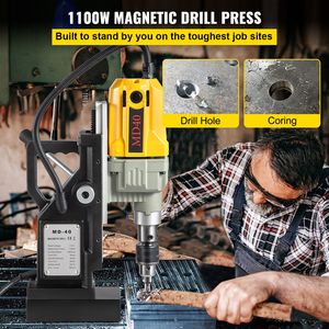 Trapano Magnetico 1100W, Diametro di Foratura 1,57 Pollici, 2697lbf/12000N, Trapano Elettrico Portatile con 7 Punte, Velocità Massima 580 RPM - Product Image 2