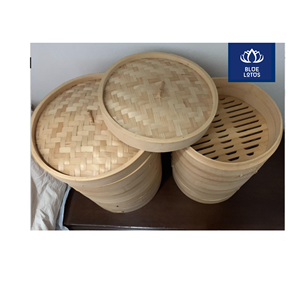 Cuiseur vapeur en bambou écologique de qualité supérieure, sûr et propre, ustensile de cuisine en bois pur, idéal pour la cuisson à la vapeur et les dim sum, fournisseur direct - Product Image 1
