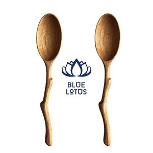 BEST SELLER Cuillères en bois d'acacia biodégradable de 5,8 pouces pour miel, confiture et condiments – Lavage à la main uniquement – Vente en gros pour la cuisine - Product Image 1