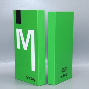 Caja de Embalaje para Teléfono con Cubierta Magnética Personalizada de Fábrica, Papel Especial Verde, para iPhone y Samsung - Product Image 2