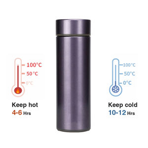 Bouteille isotherme à double paroi en acier inoxydable SUS 304 de 10 oz/320 ml, doublure en porcelaine, logo personnalisé, couleur, garde au chaud/au froid 4-6/8-10 heures - Product Image 4