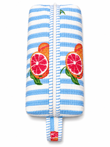 Nuevas Bolsas para Secador de Pelo Acolchadas de Tela de Algodón Ecológica con Logotipo Personalizado, Gran Capacidad, Cierre de Cremallera, Portátiles, Organizador de Maquillaje a Rayas - Product Image 2