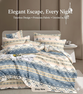 Ensemble de draps en microfibre ultra doux 400TC, taille King, motif rayé imprimé, drap-housse, drap plat, 2 taies d'oreiller pour usage hôtelier - Product Image 2