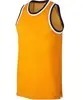 Maillot de basket-ball personnalisé de haute qualité, imprimé et brodé, respirant, sans manches, en polyester/coton - Product Image 6