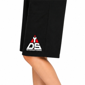 Shorts longs décontractés pour femmes, shorts de sport avec poches, taille élastique, shorts d'été avec cordon de serrage, respirants et à séchage rapide - Product Image 6
