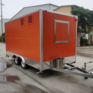 Remorque de cuisine mobile en acier inoxydable 4,8 m, style capsule moderne, espace de préparation intégré, alimentation intégrée, camion de restauration extérieur - Product Image 6