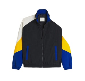 ผู้ผลิตเสื้อแจ็คเก็ตกันลมสำหรับผู้ชาย เสื้อแจ็คเก็ตกันน้ำ พิมพ์โลโก้ได้ตามต้องการ เสื้อฮู้ดแบบซิปครึ่งตัว เสื้อแจ็คเก็ตกันลมสำหรับเล่นกีฬา - Product Image 1