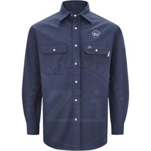 Camisa de Trabajo Ignífuga Estampada de Algodón Soldado, Ligera, con Broches de Perla, Diseño Paisley Popular, Protección contra Vapores, Nivel NFPA2112 FR - Product Image 6