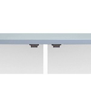 Armoire d'appoint pour salon Gaines Gray à finition brillante - Product Image 6