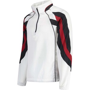 Veste coupe-vent blanche brillante unisexe, coupe-vent vintage personnalisé en nylon, veste d'été coupe-vent style hip-hop - Product Image 3