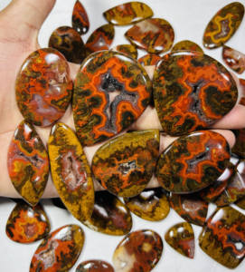 Cabujón de ágata con costura Natural de grado AAA, piedras preciosas sueltas de alta calidad para la fabricación de joyas, todos los tamaños y formas - Product Image 1