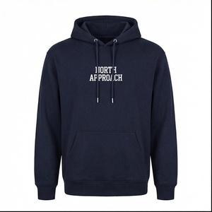 เสื้อฮู้ดผู้ชาย North Approach สีกรมท่า ผ้าฝ้ายเฟรนช์เทอร์รี่ มีกระเป๋าหน้า สวมใส่สบายๆ สำหรับฤดูใบไม้ร่วง - Product Image 1