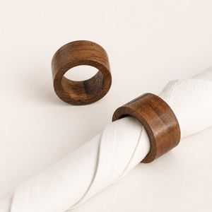 Handcrafted Eco-Friendly Natural Wood Napkin Ring Holder Modern Dining Table Decoration for <b>Wedding</b> Restaurant & Home Use - Product Image 1