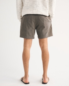 Pantalones Cortos de Lino Premium Personalizados para Hombre, con Bolsillo con Cremallera, Cintura Elástica con Cordón, Estilo Casual de Verano, Proveedor OEM ODM - Product Image 3