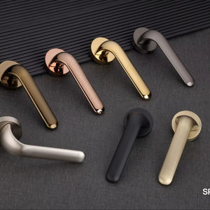 Juego de Cerradura Moderna para Puerta Interior con Manija de Palanca, Herrajes Decorativos de Aleación de Zinc para Uso Residencial y en Muebles - Product Image 1